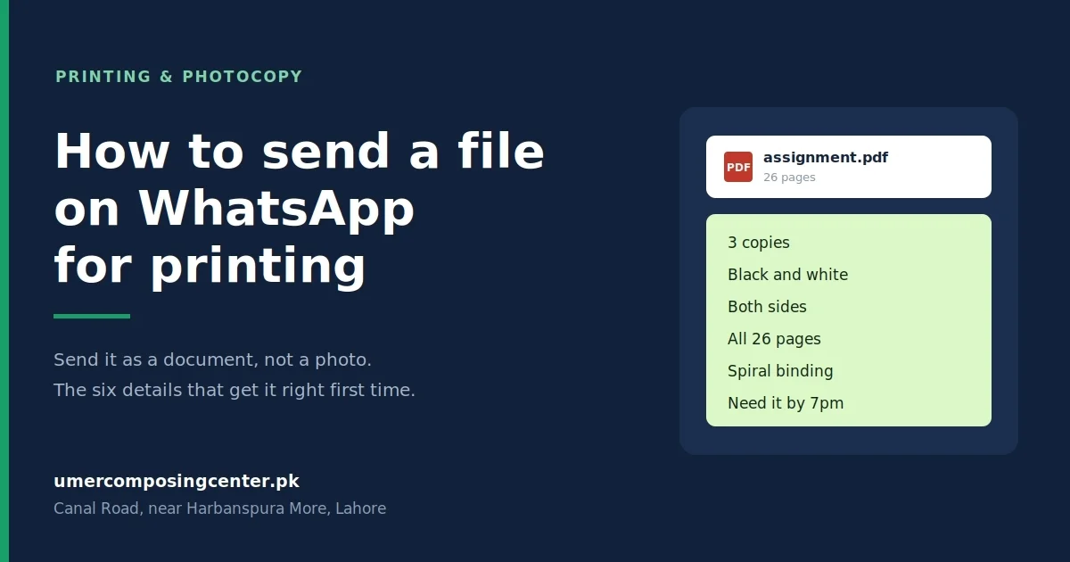 Whatsapp Printing